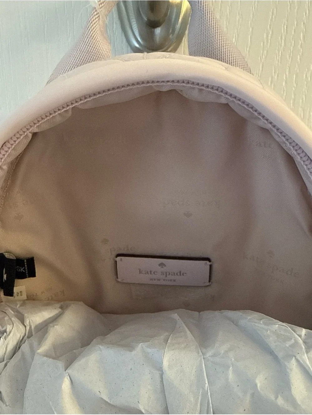 kate spade Quilted Floral Mini Backpack in Pale Pink